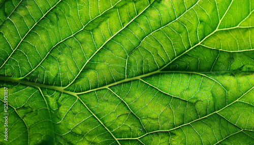 macro green leaves background