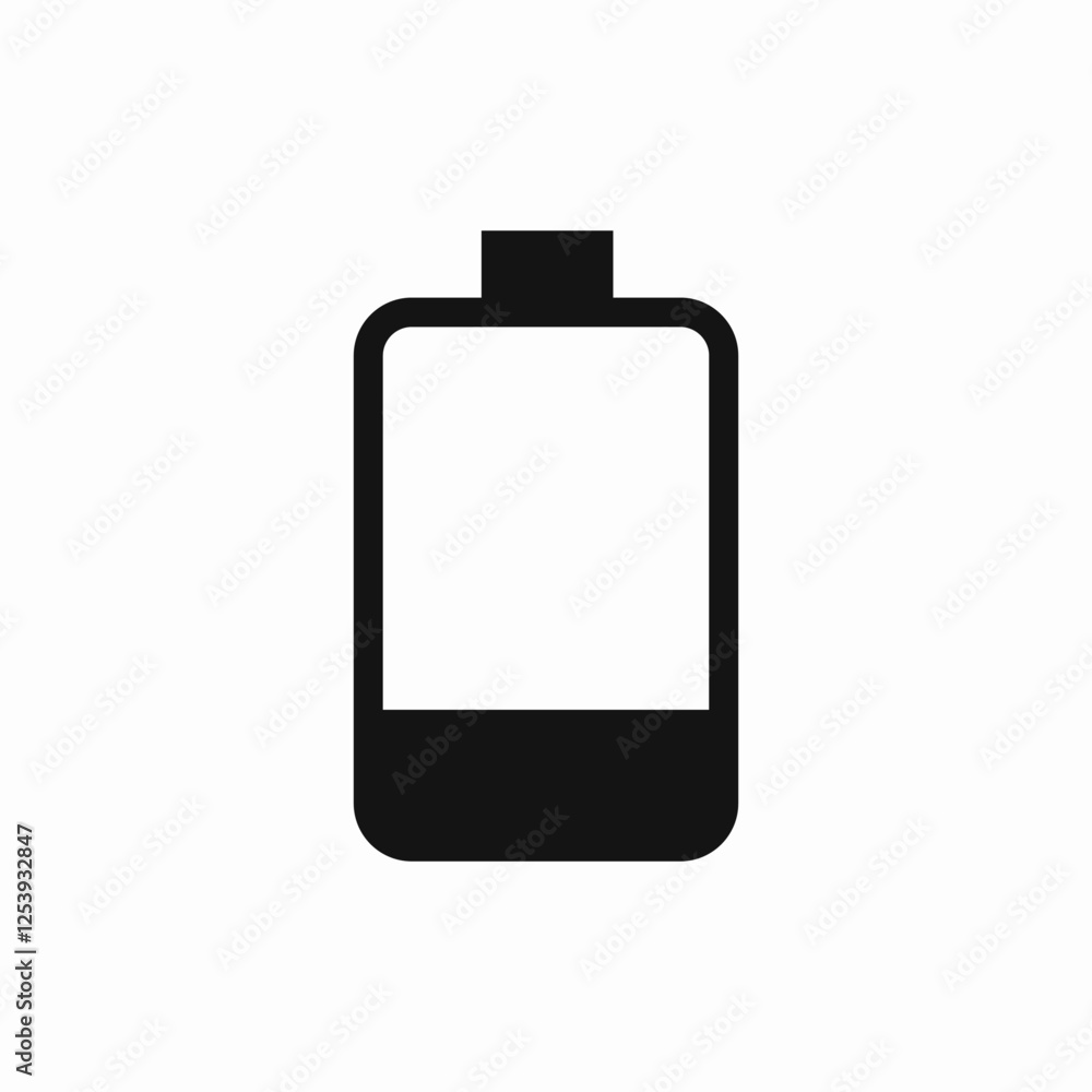 Battery low charge icon vector sign Battery low charge icon vector sign