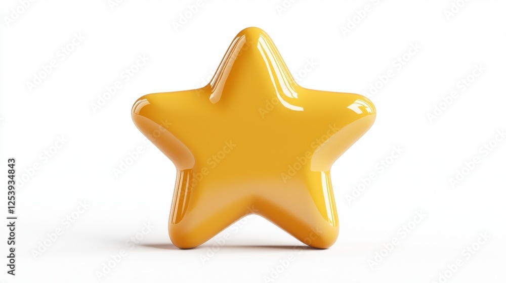A shiny yellow star shape on a white background, symbolizing achievements and positivity. A shiny yellow star shape on a white background, symbolizing achievements and positivity.