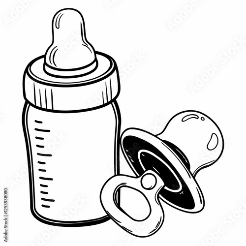 baby bottle and pacifier