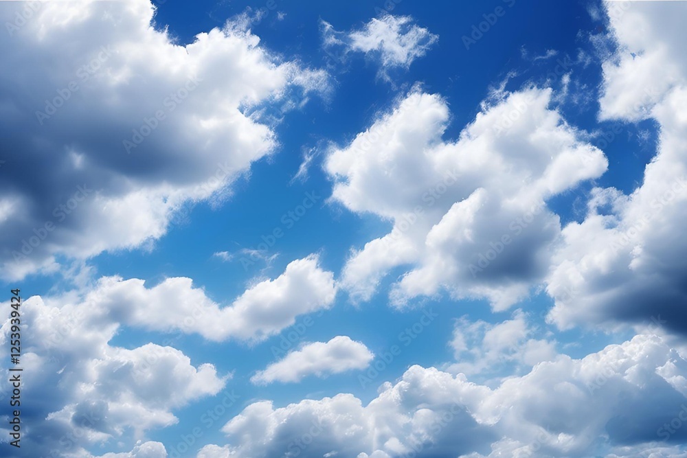 Blue Sky with Clouds Background Blue Sky with Clouds Background