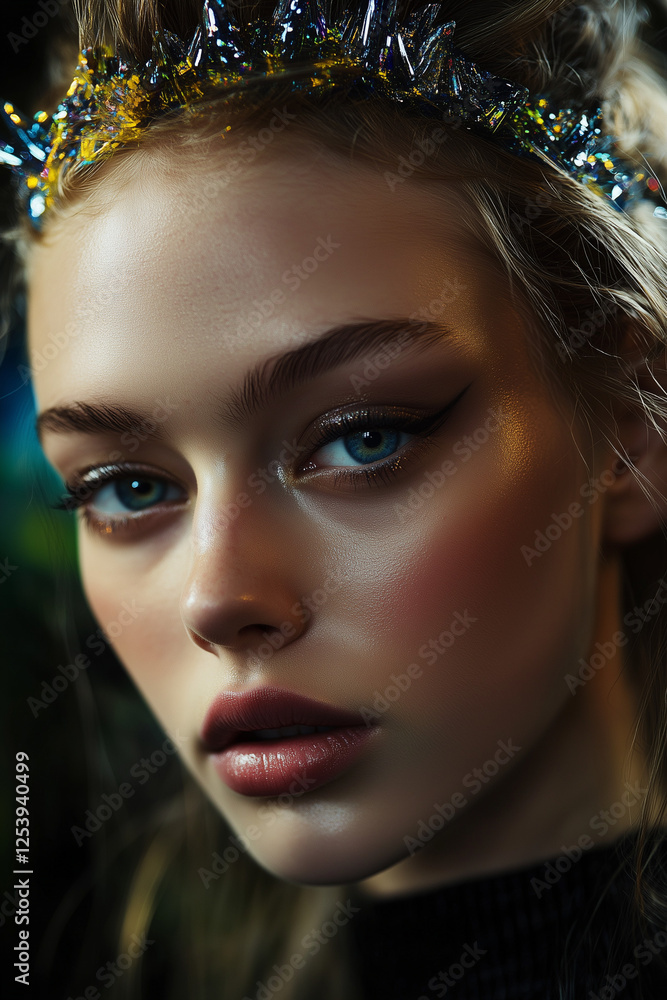 Fototapeta premium Fashion Beauty Portrait Beautiful Woman Face