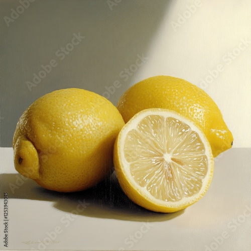 Wallpaper Mural Fresh Zitronen: The Tart Citrus Fruit Packed with Vitamin C for a Refreshing Taste Torontodigital.ca