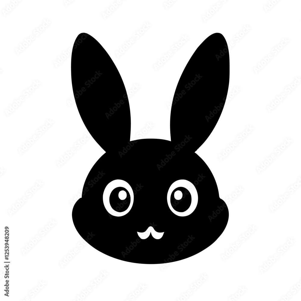 Obraz premium Minimalist Easter bunny