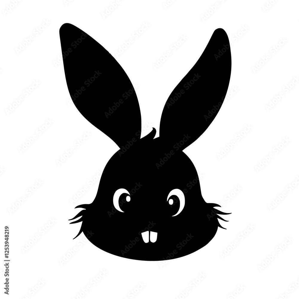 Obraz premium Minimalist Easter bunny
