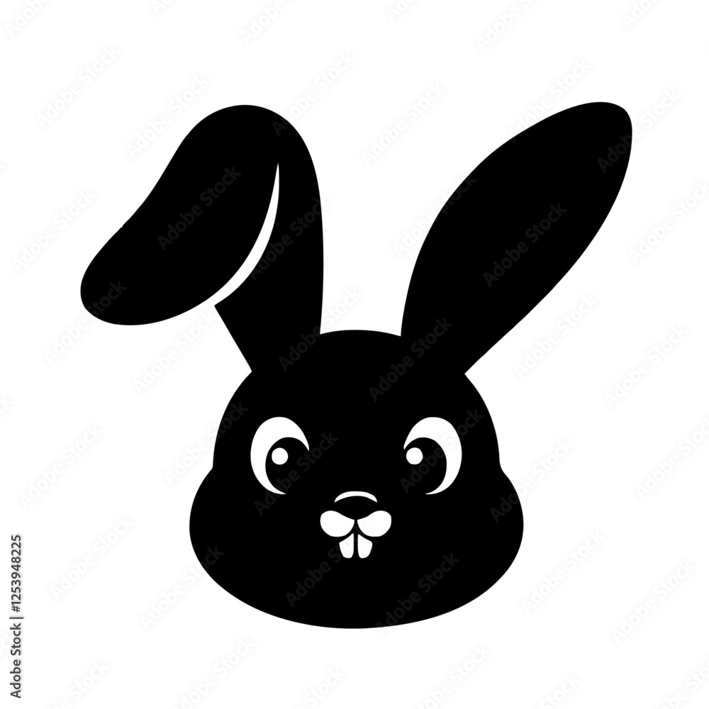 Obraz premium Minimalist Easter bunny