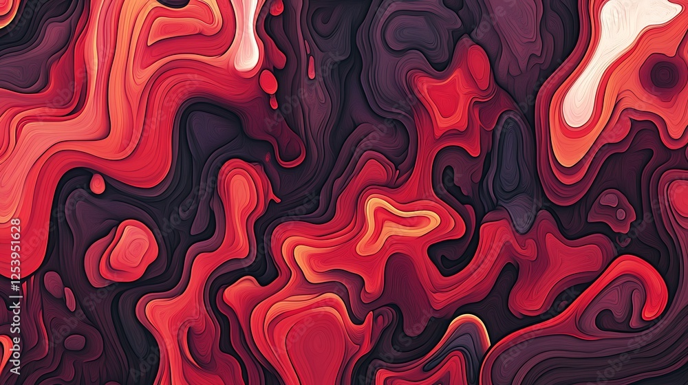 Abstract red swirls, design background Abstract red swirls, design background