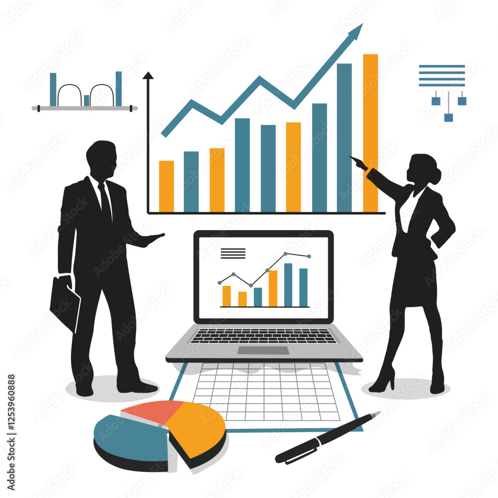 Business Analytics and Data Visualization – Professional Growth and Market Trends Concept Business Analytics and Data Visualization – Professional Growth and Market Trends Concept
