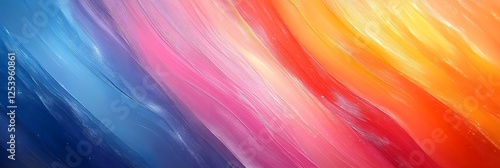 Wallpaper Mural A design with diagonal pastel stripes softly blending into each other. Torontodigital.ca