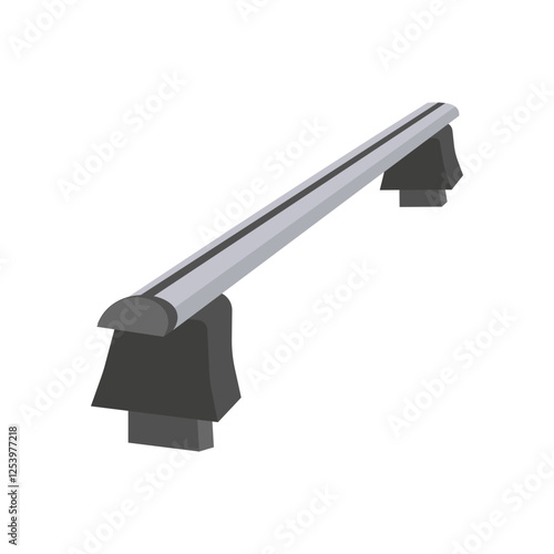 Car Roof Bar,  Automotive Flat Illustration Isolated