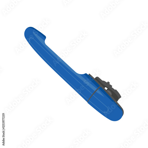 Door Handle,  Automotive Flat Illustration Isolated