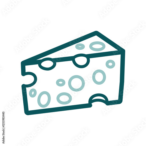 Piece of cheese vector icon. Farm animal sign