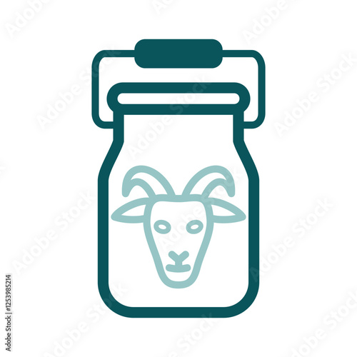 Can container for milk vector icon