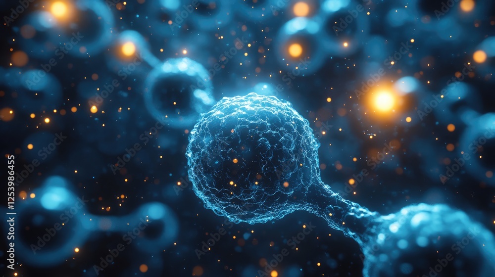 custom made wallpaper toronto digitalAbstract representation of molecular structures in a digital environment.