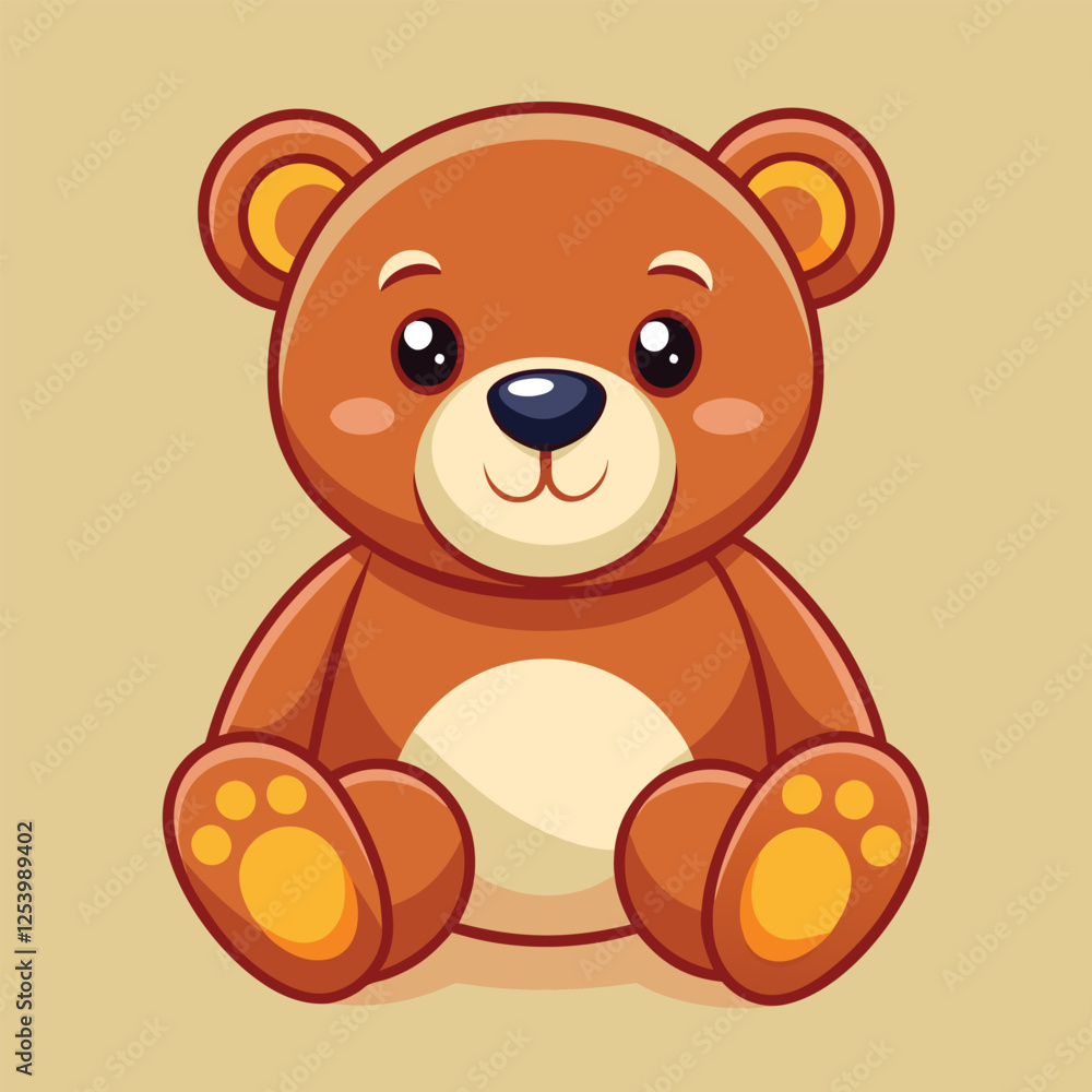 Cute teddy bear children toy vector Cute teddy bear children toy vector