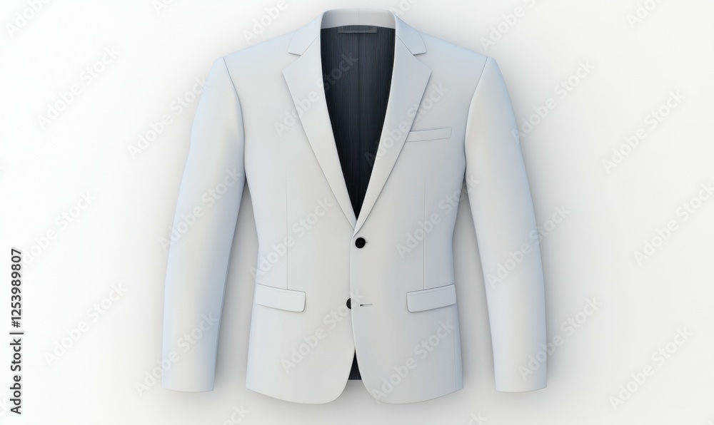 White men's suit jacket, studio shot, clean background, e-commerce use White men's suit jacket, studio shot, clean background, e-commerce use
