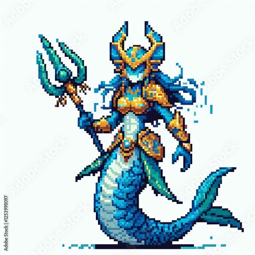 Trident-Wielding Merman Warrior