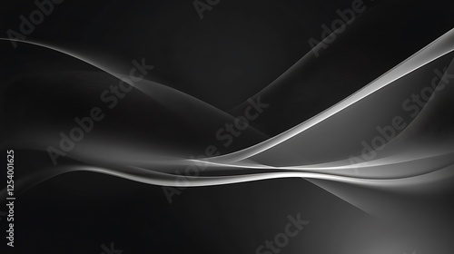 Grey waves abstract background