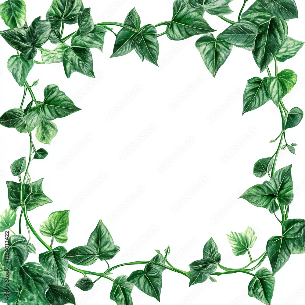 A vibrant green ivy border showcasing rich textures and shades, perfect for framing text or images. Ideal for nature-themed projects, invitations, or backgrounds. A vibrant green ivy border showcasing rich textures and shades, perfect for framing text or images. Ideal for nature-themed projects, invitations, or backgrounds.