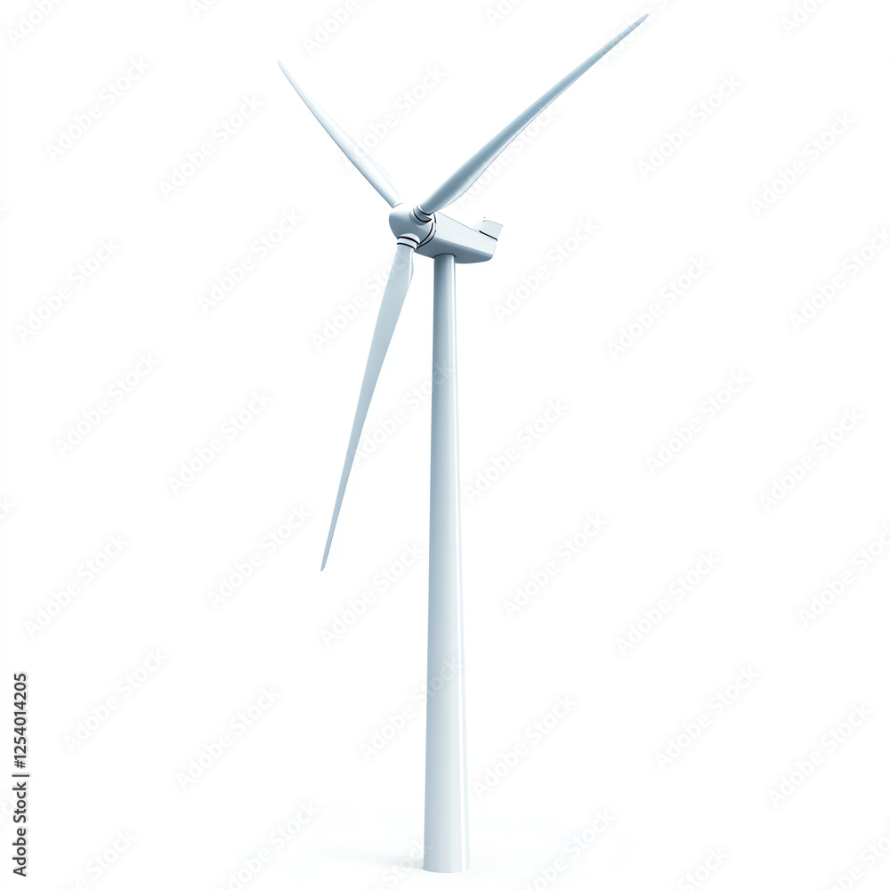 A modern wind turbine stands tall against a clear sky, symbolizing renewable energy and sustainable practices A modern wind turbine stands tall against a clear sky, symbolizing renewable energy and sustainable practices
