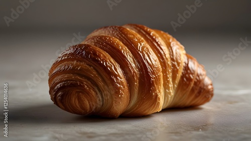 Wallpaper Mural Flaky French Croissant with Golden-Brown, Crisp Layers Torontodigital.ca