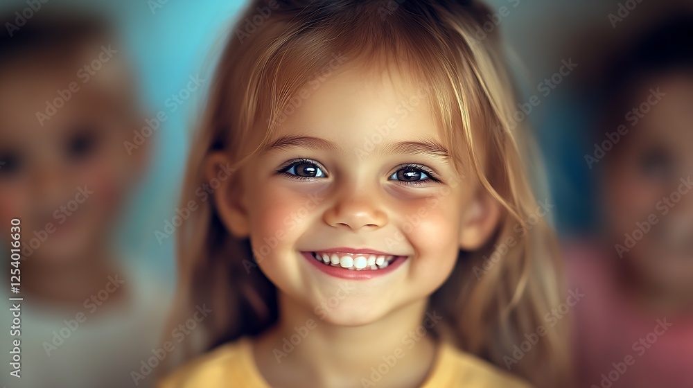 Delightful smiling girl capturing the essence of childhood joy and innocence : Generative AI Delightful smiling girl capturing the essence of childhood joy and innocence : Generative AI