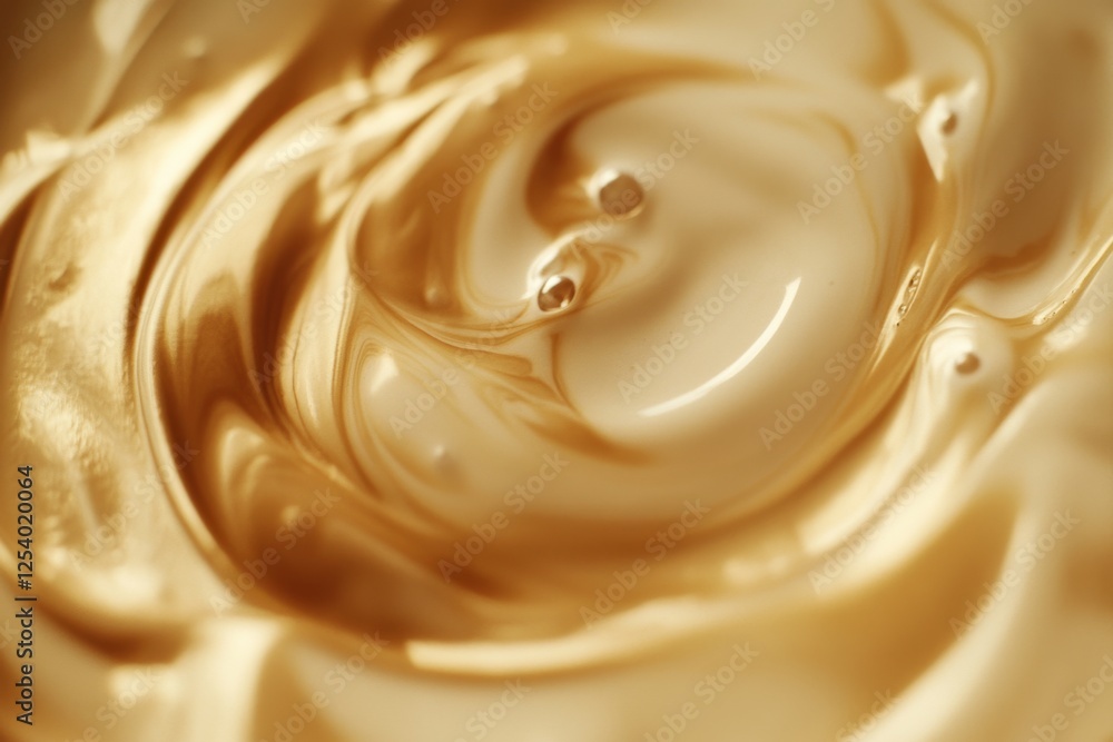 Swirling golden liquid forms create captivating abstract patterns, offering a mesmerizing dance of light and texture. Swirling golden liquid forms create captivating abstract patterns, offering a mesmerizing dance of light and texture.
