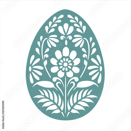 Easter egg stencil, Easter egg template, cut files, laser cut, Silhouette, Cricut, EPS