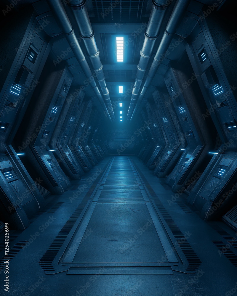 Obraz premium A huge underground alien base extends deep into th_009