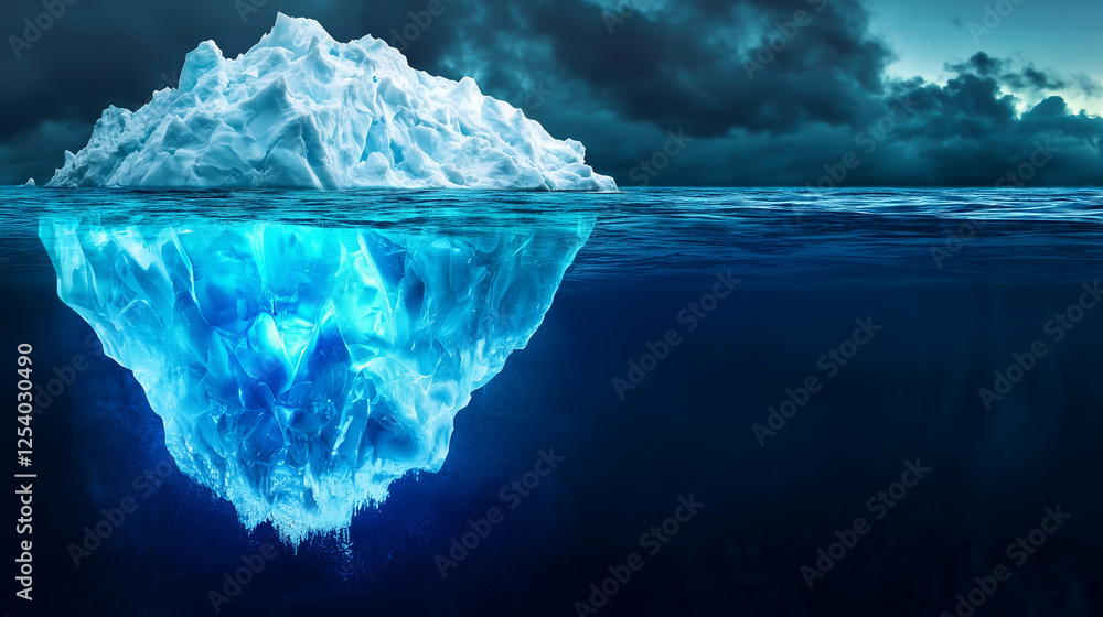 Obraz premium The Last Stand: Melting Iceberg in the North Atlantic