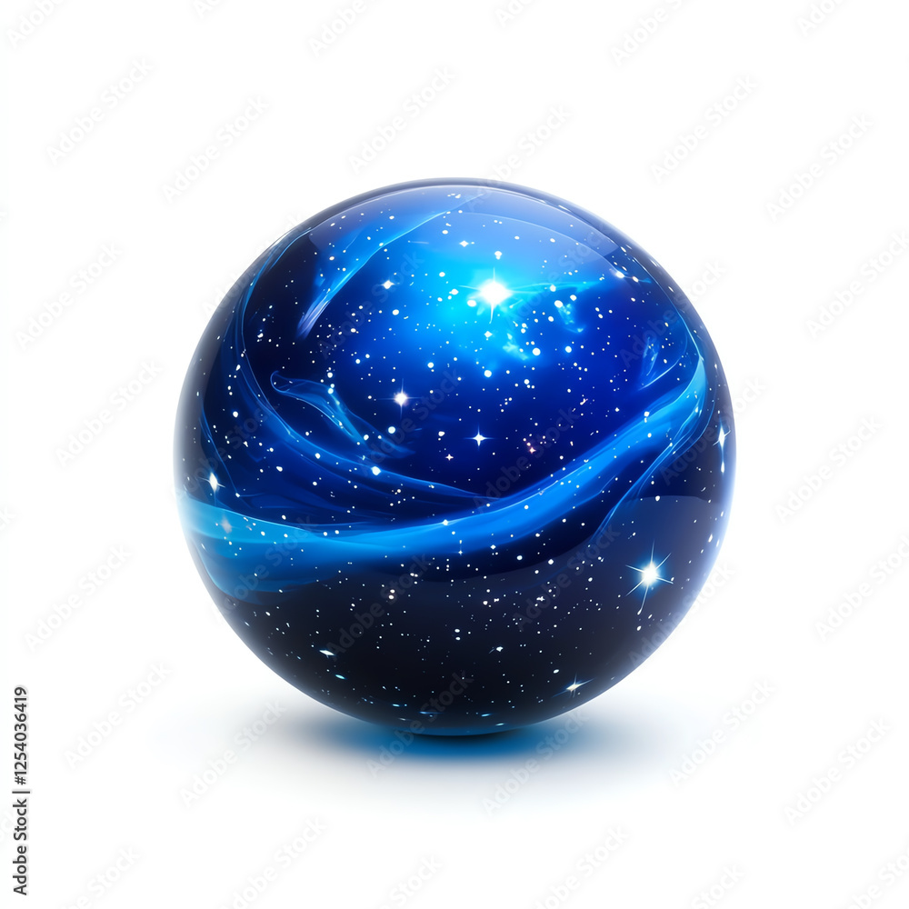 A stunning spherical representation of the universe, showcasing deep blue hues and sparkling stars, evoking a sense of wonder and curiosity about the cosmos. A stunning spherical representation of the universe, showcasing deep blue hues and sparkling stars, evoking a sense of wonder and curiosity about the cosmos.