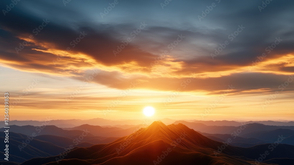 custom made wallpaper toronto digitalStunning sunrise over mountain range with dramatic sky