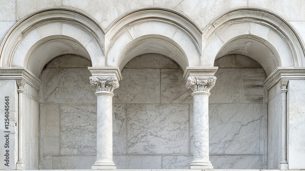 Castle and palace white marble arch, medieval archway or antique greek roman and arabian columns, vector architecture. Medieval arches on pillars, ancient stone entrance gates or marble archway Castle and palace white marble arch, medieval archway or antique greek roman and arabian columns, vector architecture. Medieval arches on pillars, ancient stone entrance gates or marble archway