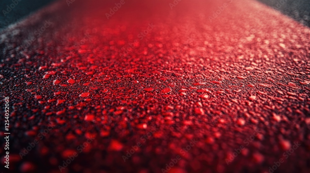 Water droplets on red surface Water droplets on red surface