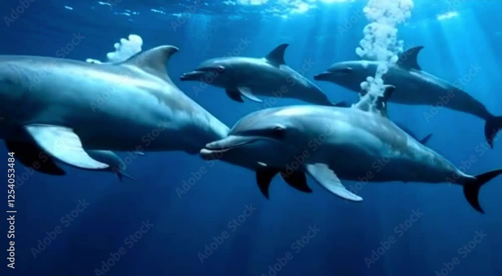 dolphin in the sea dolphin in the sea