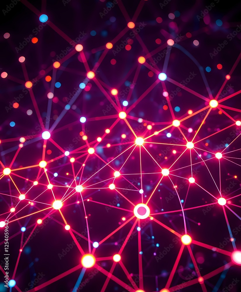 Futuristic Cyberpunk Scene with Glowing Neon Patterns Futuristic Cyberpunk Scene with Glowing Neon Patterns
