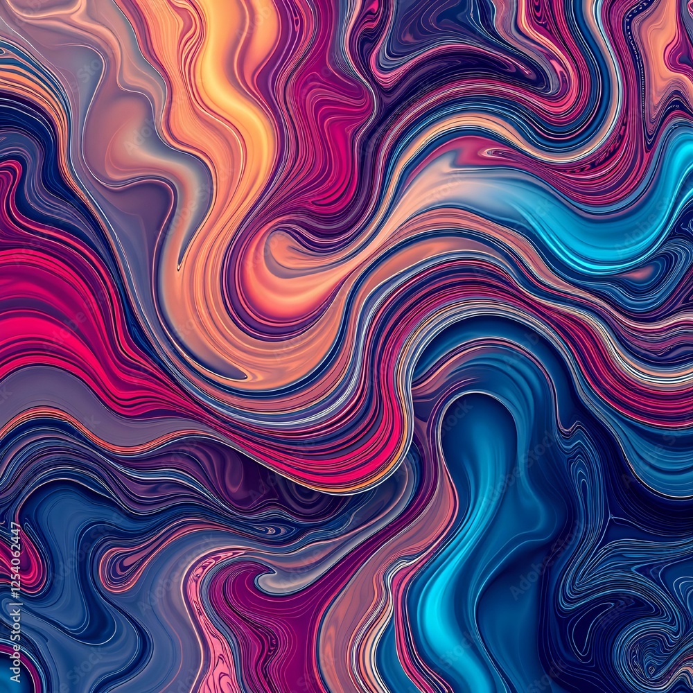 Vibrant Abstract Design with Dynamic Shapes and Swirling Patterns Vibrant Abstract Design with Dynamic Shapes and Swirling Patterns