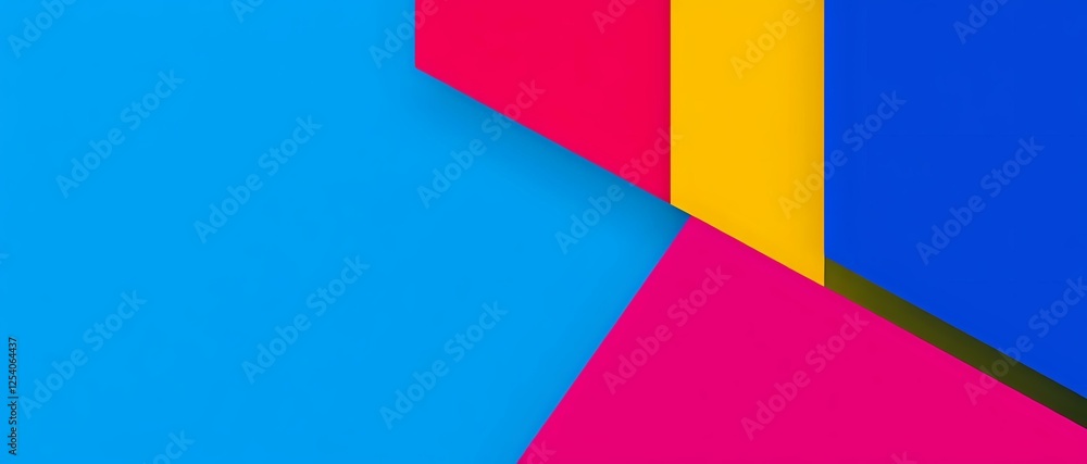 Vibrant Geometric Abstract Art with Bold Color Blocks Vibrant Geometric Abstract Art with Bold Color Blocks