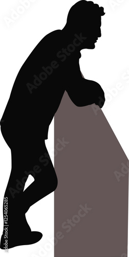 a man body silhouette vector