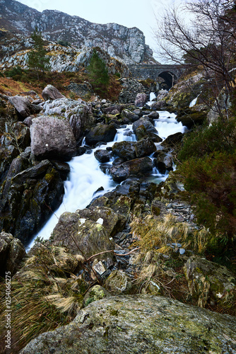 Ogwen Falls from Ideal Cottage, Pen-y-Benglog