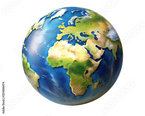 Fototapeta Naklejka Na Ścianę i Meble -  earth globe on white background