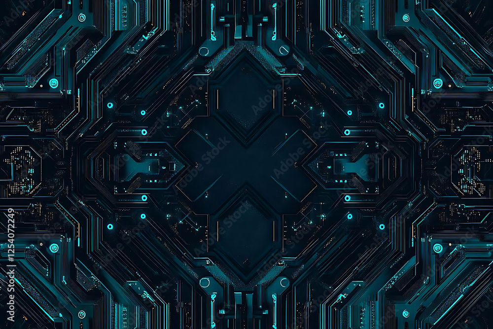 Abstract close-up of a glowing blue digital circuit board, showcasing intricate connections and technological design on a black background.
Abstract close-up of a glowing blue digital circuit board, showcasing intricate connections and technological design on a black background.