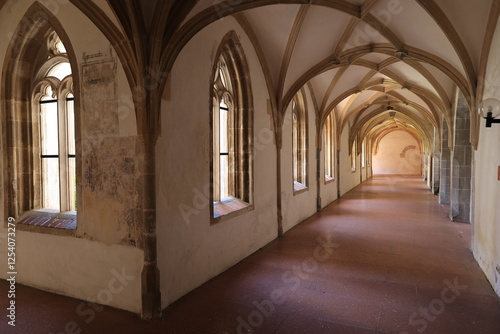 Kreuzgang des Klosters Blaubeuren auf der Schwäbischen Alb in Baden-Württemberg photo