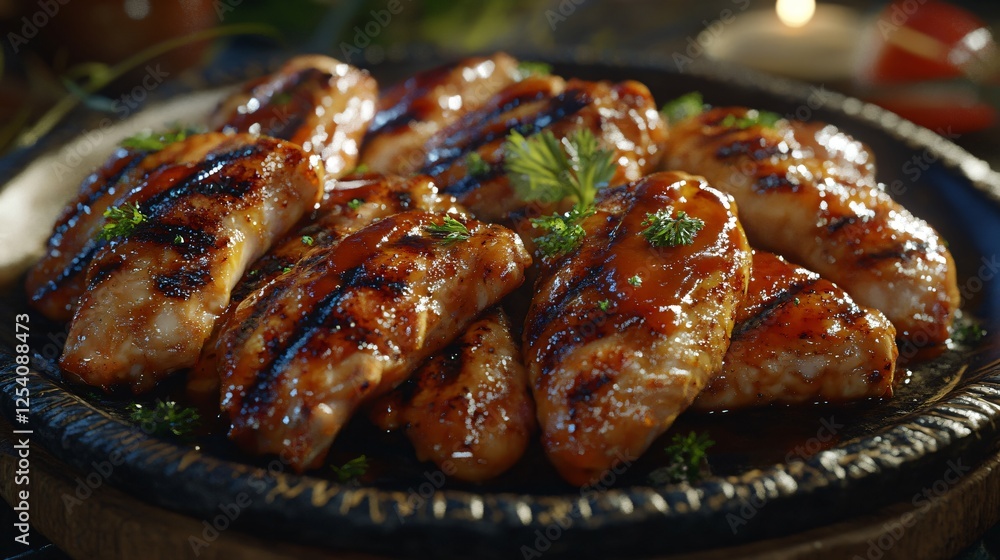 Grilled Chicken Platter for Entertaining Guests Elegantly Grilled Chicken Platter for Entertaining Guests Elegantly