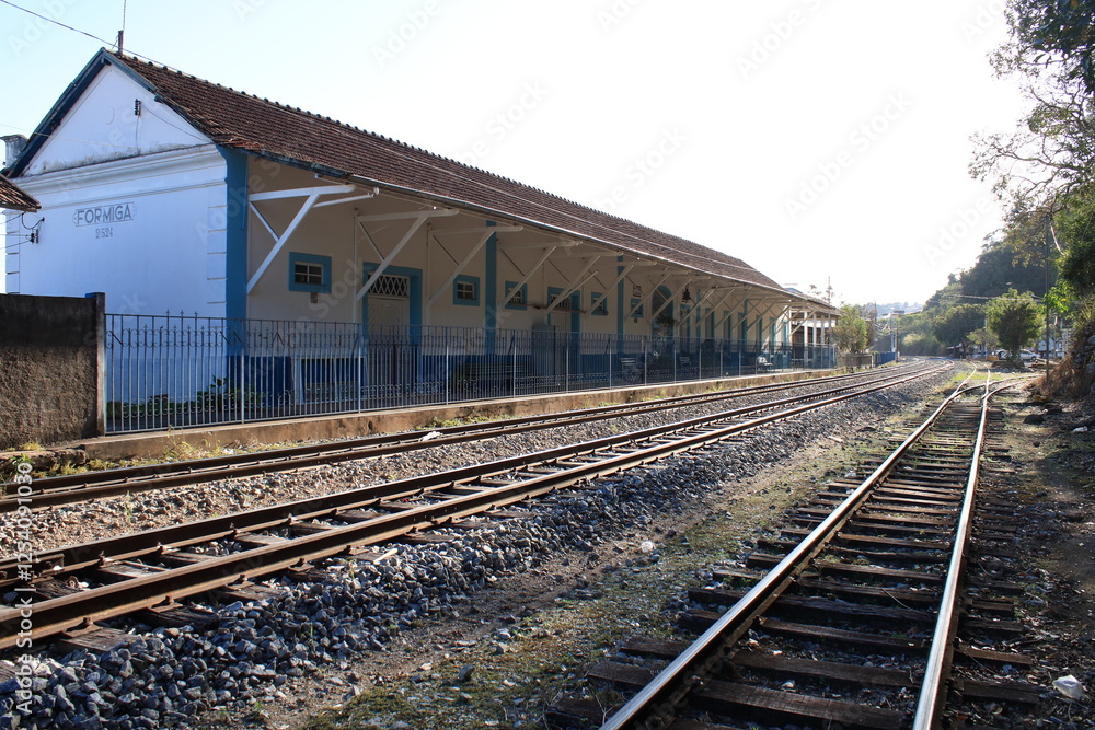 Train tracks - station Train tracks - station
