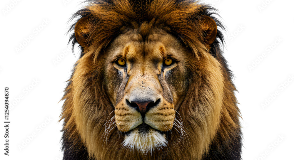 Fototapeta premium lion isolated on white background