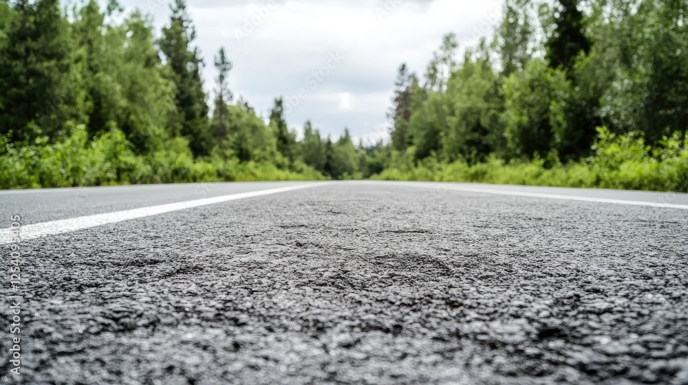 Forest Road Asphalt, Straight Ahead, Cloudy Sky, Scenic Drive, Driving, Peaceful Forest Road Asphalt, Straight Ahead, Cloudy Sky, Scenic Drive, Driving, Peaceful