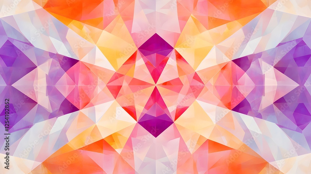A symmetrical geometric pattern with triangles and squares
A symmetrical geometric pattern with triangles and squares