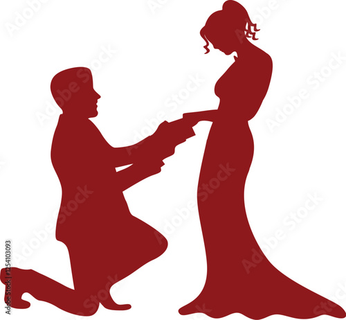 Love proposal vector