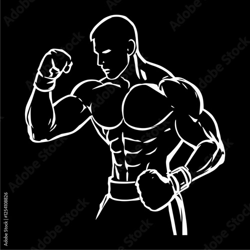 illustration of a boxer